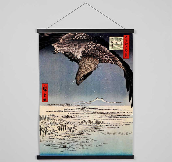 Hiroshige Bird In Flight Hanging Poster - Wallart-Direct UK