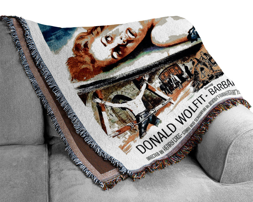 Blood Of The Vampire Poster 2 Woven Blanket