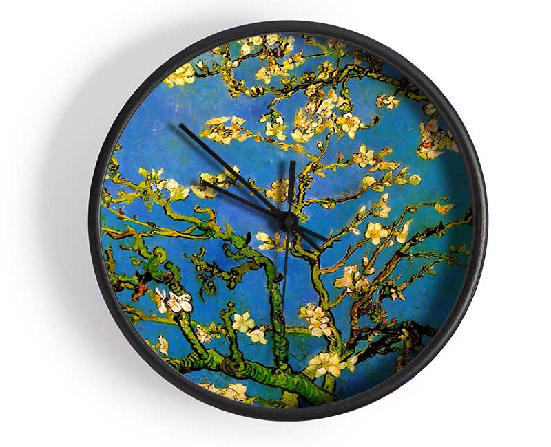 Van Gogh Blossoming Almond Tree Clock - Wallart-Direct UK