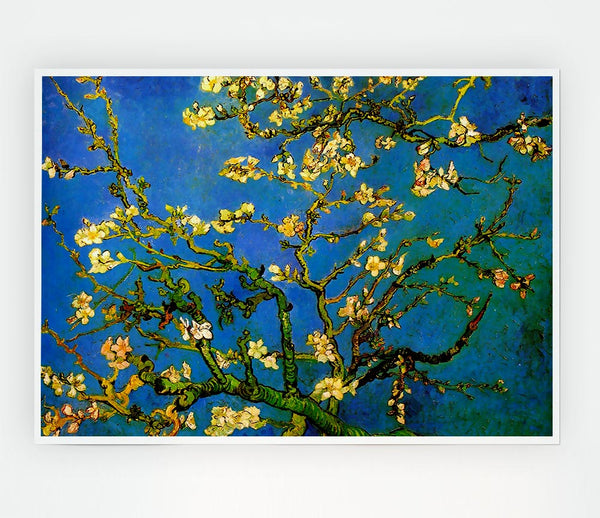 Van Gogh Blossoming Almond Tree Print Poster Wall Art