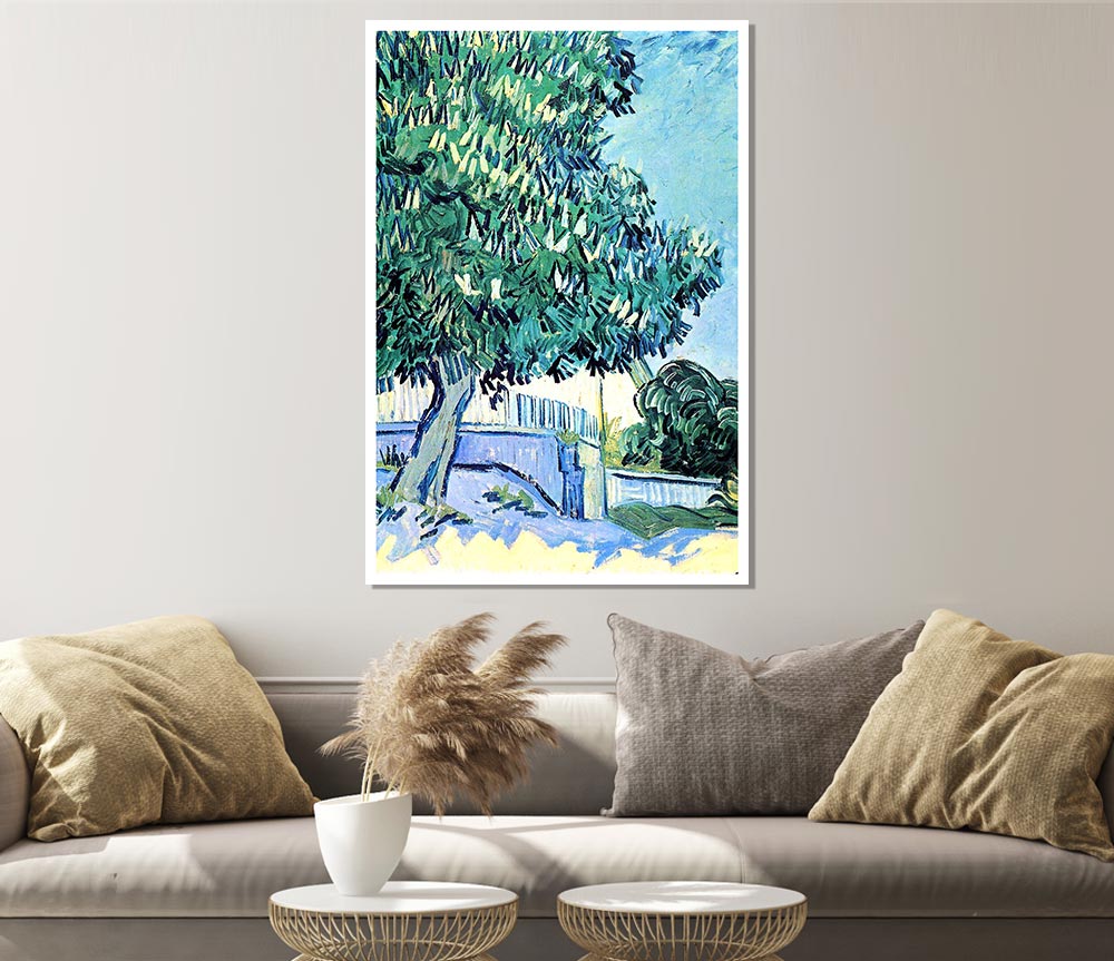 Van Gogh Blossoming Chestnut Tree 2 Print Poster Wall Art