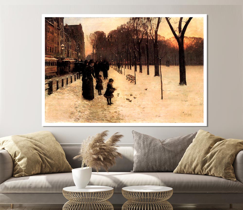 Hassam Boston In Everyday Twilight Print Poster Wall Art