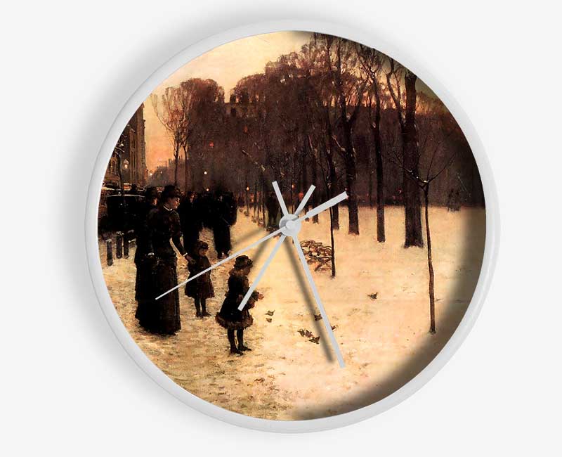 Hassam Boston In Everyday Twilight Clock - Wallart-Direct UK