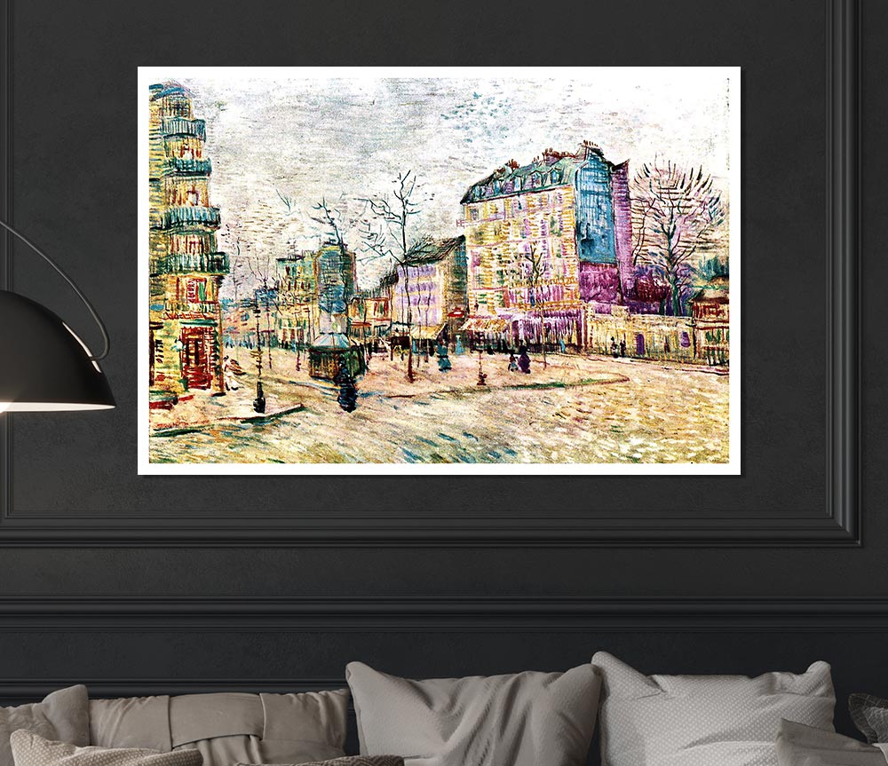 Van Gogh Boulevard De Clichy Print Poster Wall Art