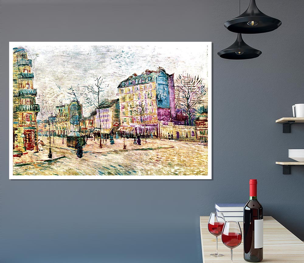 Van Gogh Boulevard De Clichy Print Poster Wall Art