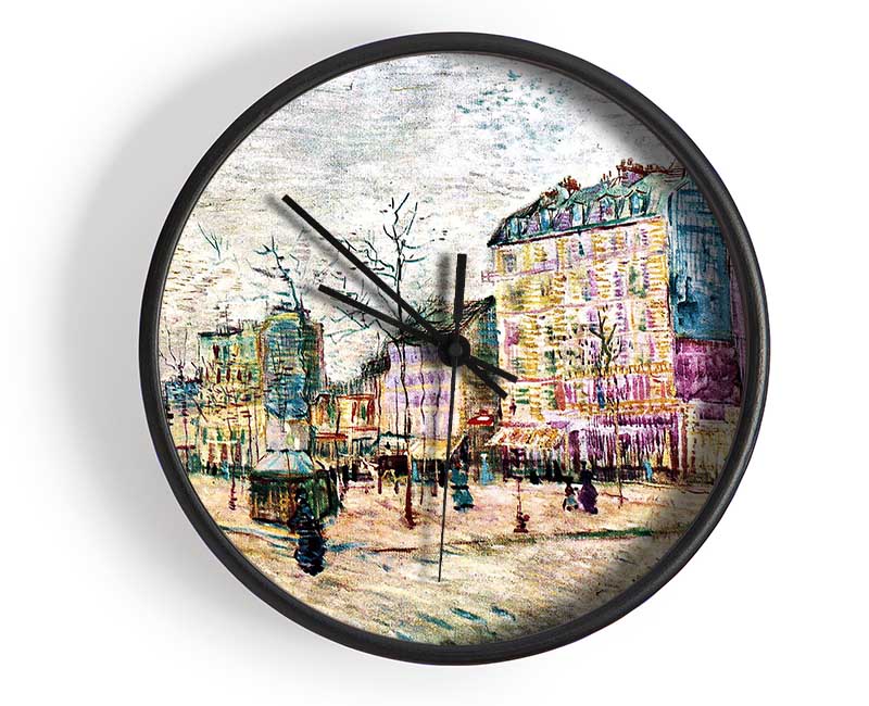 Van Gogh Boulevard De Clichy Clock - Wallart-Direct UK