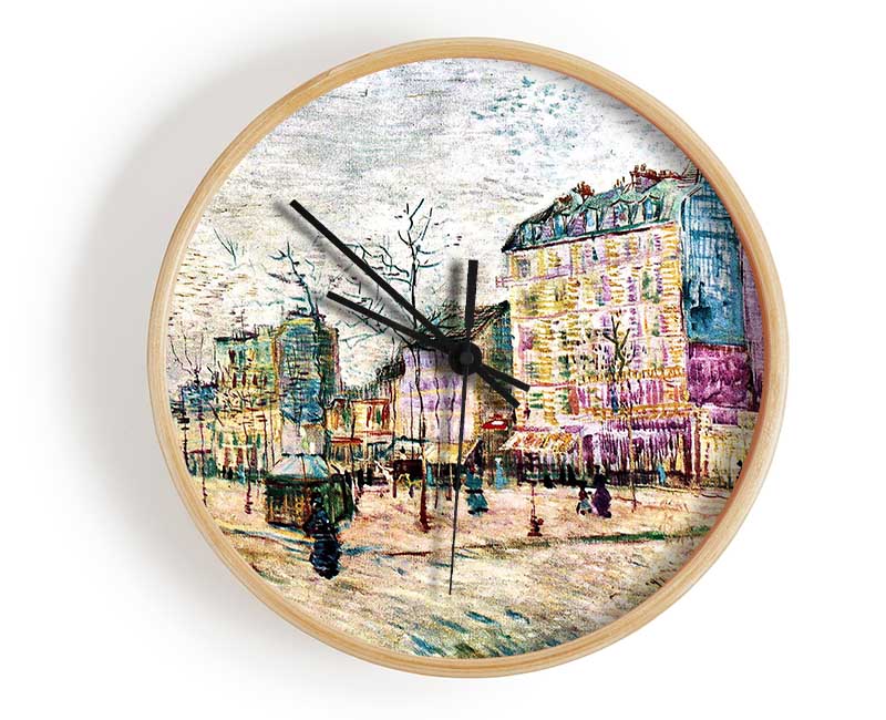 Van Gogh Boulevard De Clichy Clock - Wallart-Direct UK