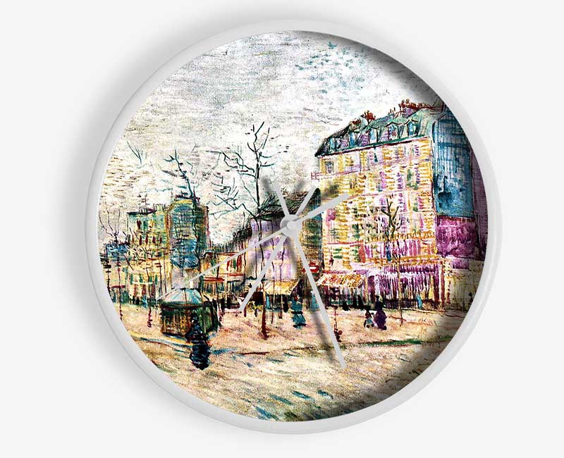 Van Gogh Boulevard De Clichy Clock - Wallart-Direct UK