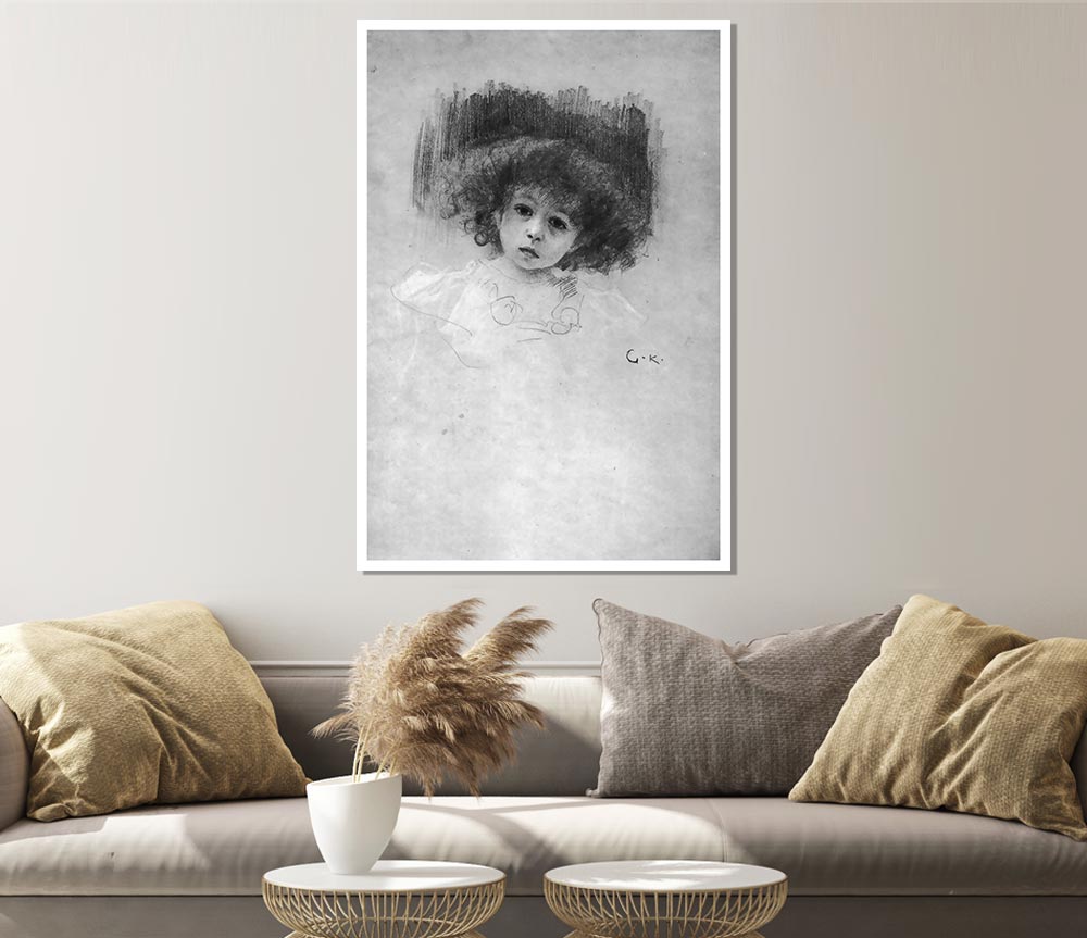 Klimt Breast Image Of A Child Print Poster Wall Art