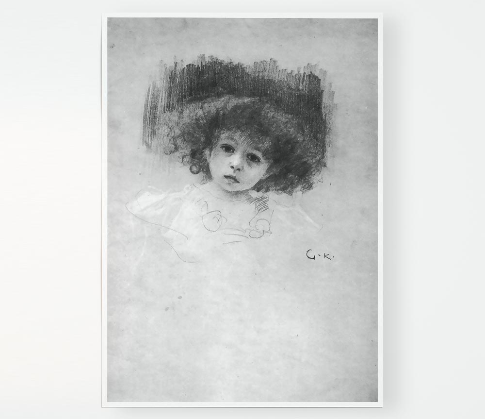 Klimt Breast Image Of A Child Print Poster Wall Art