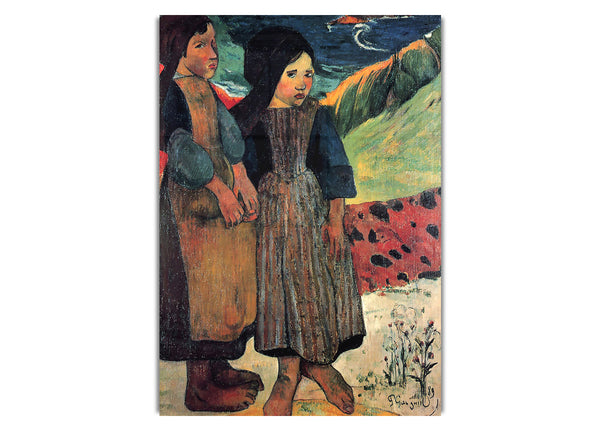 Breton Near Sea By Gauguin