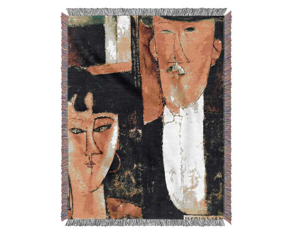 Modigliani Bride And Groom Woven Blanket