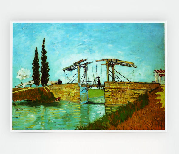 Van Gogh Bridge At Arles Print Poster Wall Art