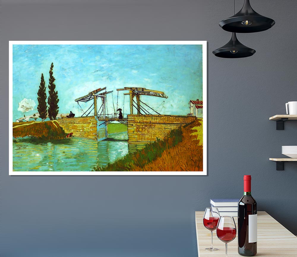 Van Gogh Bridge At Arles Print Poster Wall Art