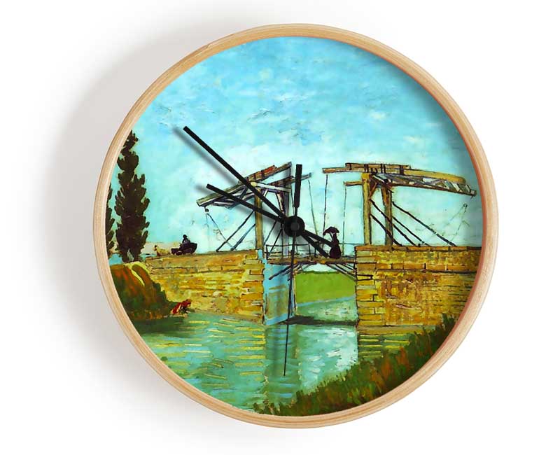 Van Gogh Bridge At Arles Clock - Wallart-Direct UK