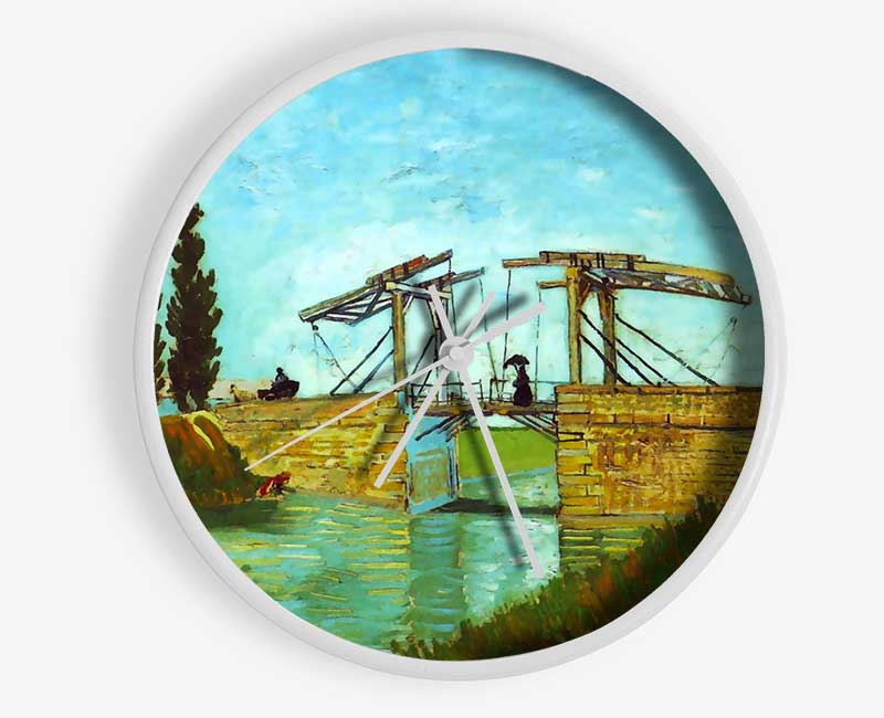 Van Gogh Bridge At Arles Clock - Wallart-Direct UK