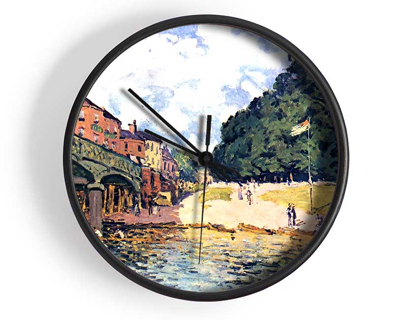 Sisley Bridge Of Hampton Court Clock - Wallart-Direct UK