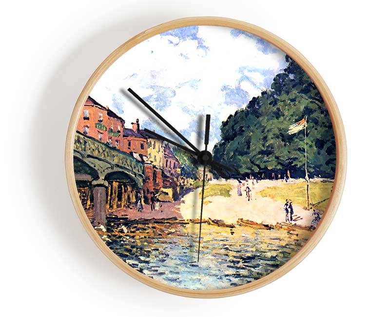 Sisley Bridge Of Hampton Court Clock - Wallart-Direct UK