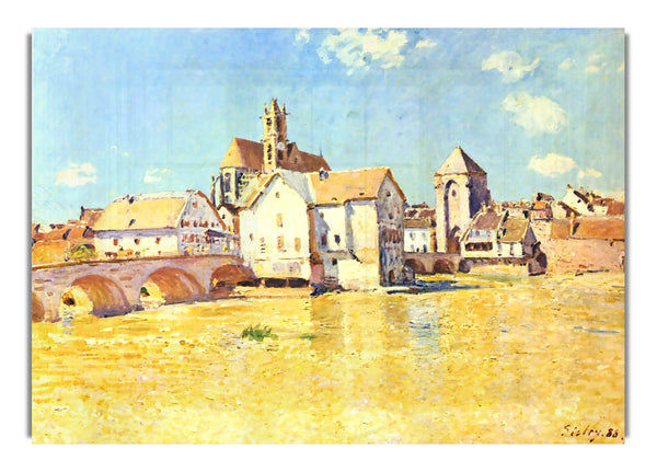 Bridge Of Moret In Morning Sun By Sisley