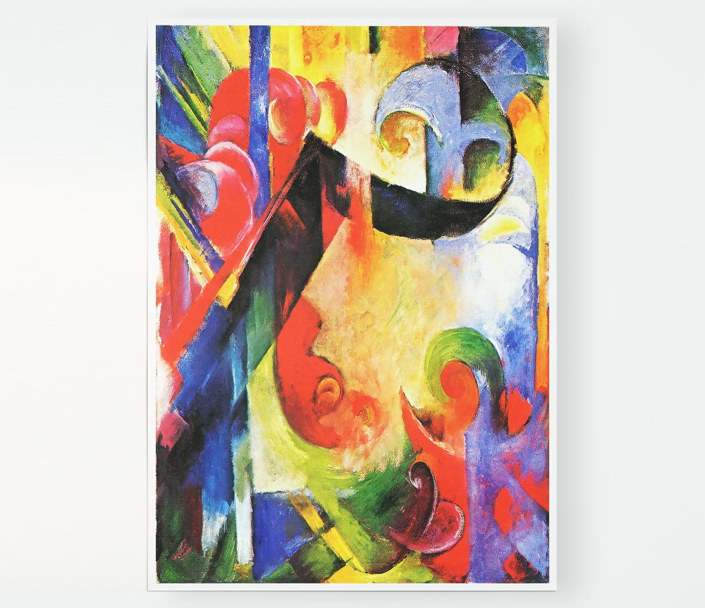 Franz Marc Broken Forms Print Poster Wall Art