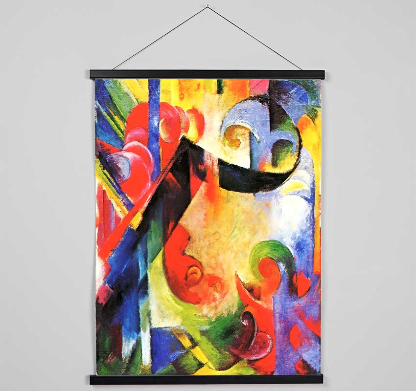 Franz Marc Broken Forms Hanging Poster - Wallart-Direct UK