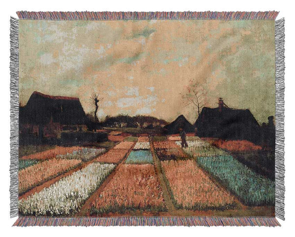 Van Gogh Bulb Fields Woven Blanket