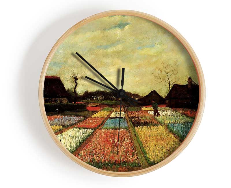 Van Gogh Bulb Fields Clock - Wallart-Direct UK