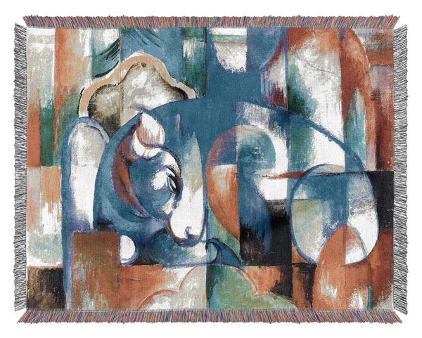 Franz Marc Bull Woven Blanket