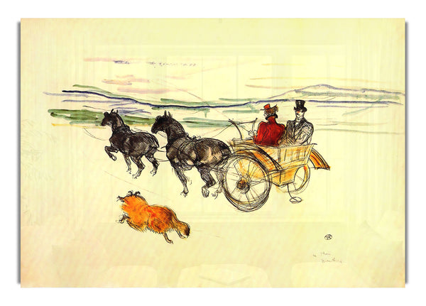 Carriage By Toulouse Lautrec