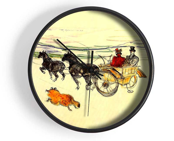 Toulouse Lautrec Carriage Clock - Wallart-Direct UK