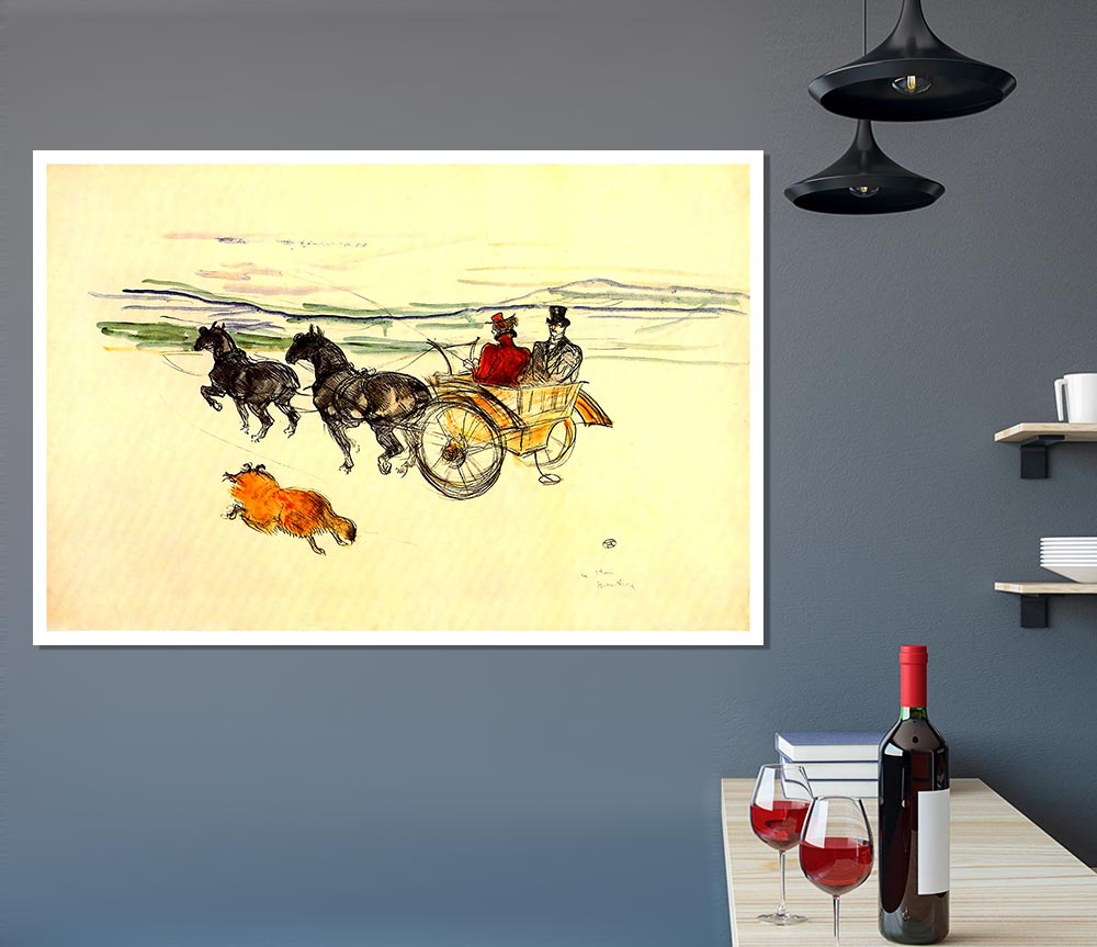 Toulouse Lautrec Carriage Print Poster Wall Art