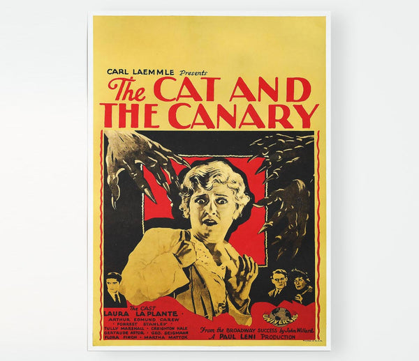 Cat And Canary 1927 Poster Print Poster Wall Art