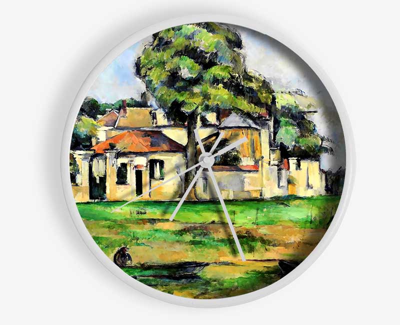 Cezanne Banks Of The Marne Clock - Wallart-Direct UK