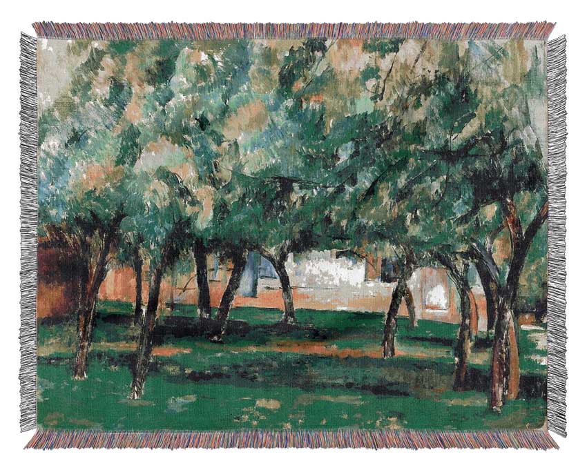 Cezanne Farm In Normandy Woven Blanket