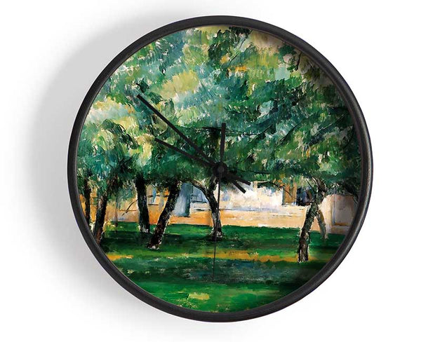 Cezanne Farm In Normandy Clock - Wallart-Direct UK