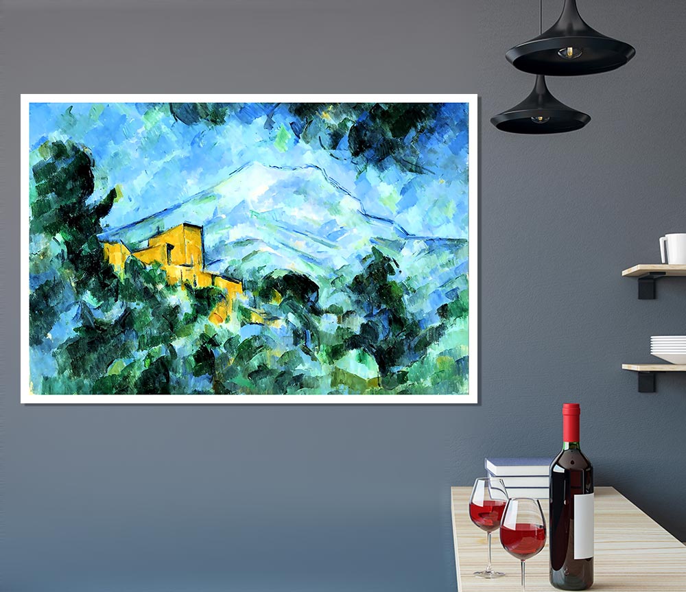 Cezanne Mont Sainte Victoire And Chateau Noir Print Poster Wall Art