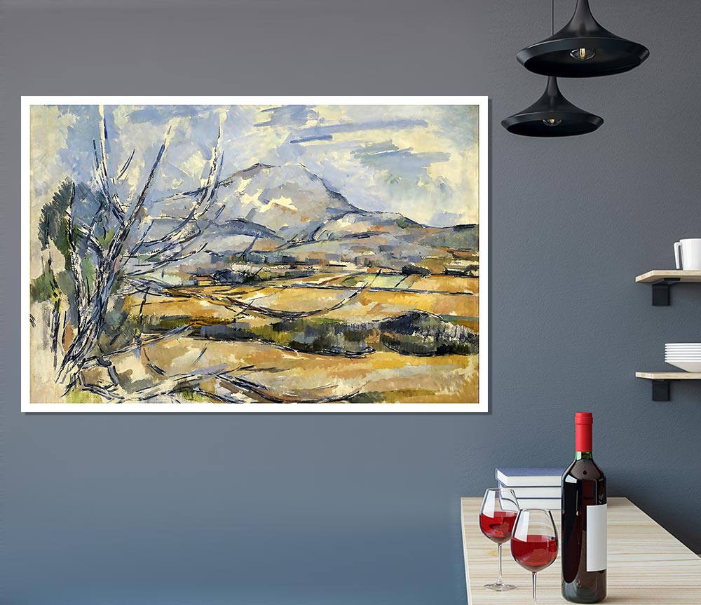 Cezanne Montagne Sainte Victoire Print Poster Wall Art