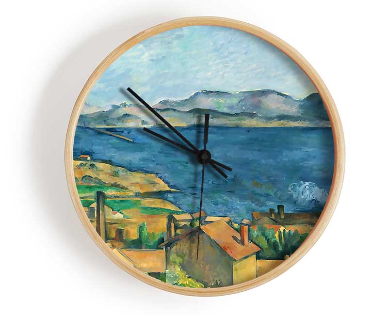 Cezanne The Bay Of Marseilles Clock - Wallart-Direct UK