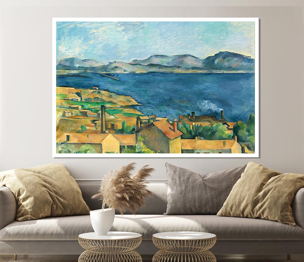 Cezanne The Bay Of Marseilles Print Poster Wall Art