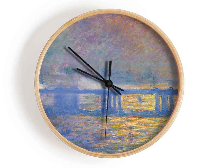 Monet Charing Cross Bridge Clock - Wallart-Direct UK