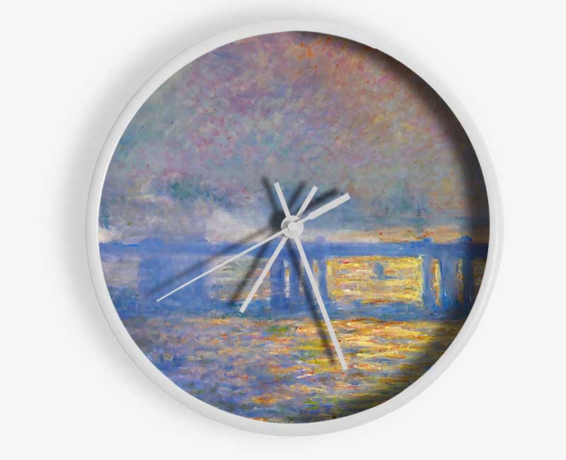 Monet Charing Cross Bridge Clock - Wallart-Direct UK