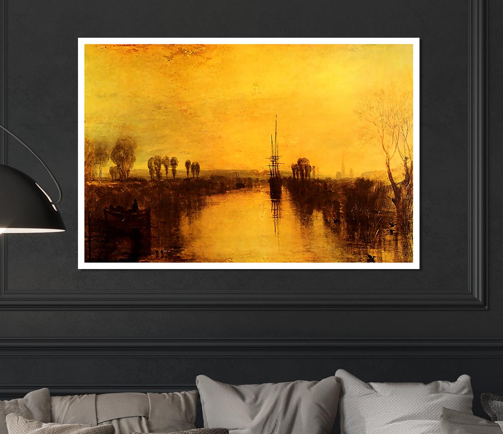 Joseph Mallord Turner Chichester Canal Print Poster Wall Art