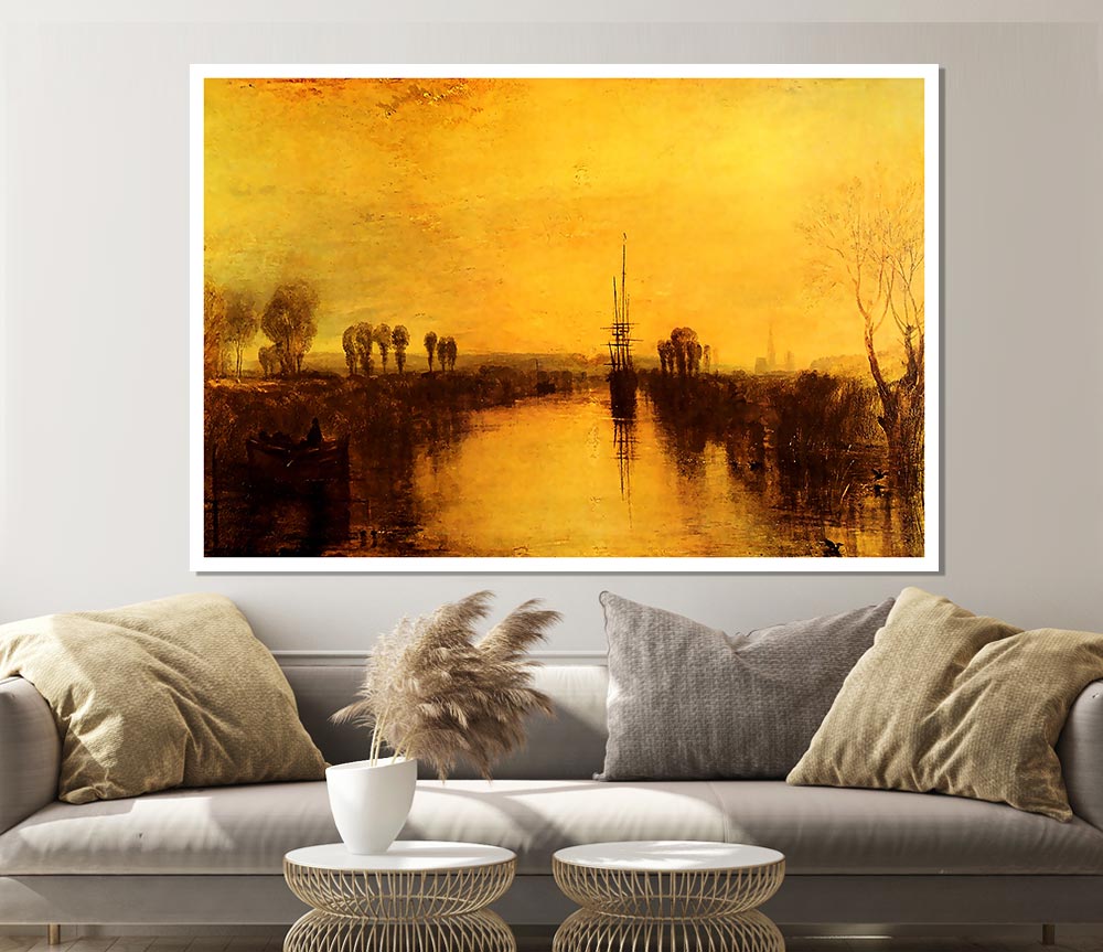 Joseph Mallord Turner Chichester Canal Print Poster Wall Art