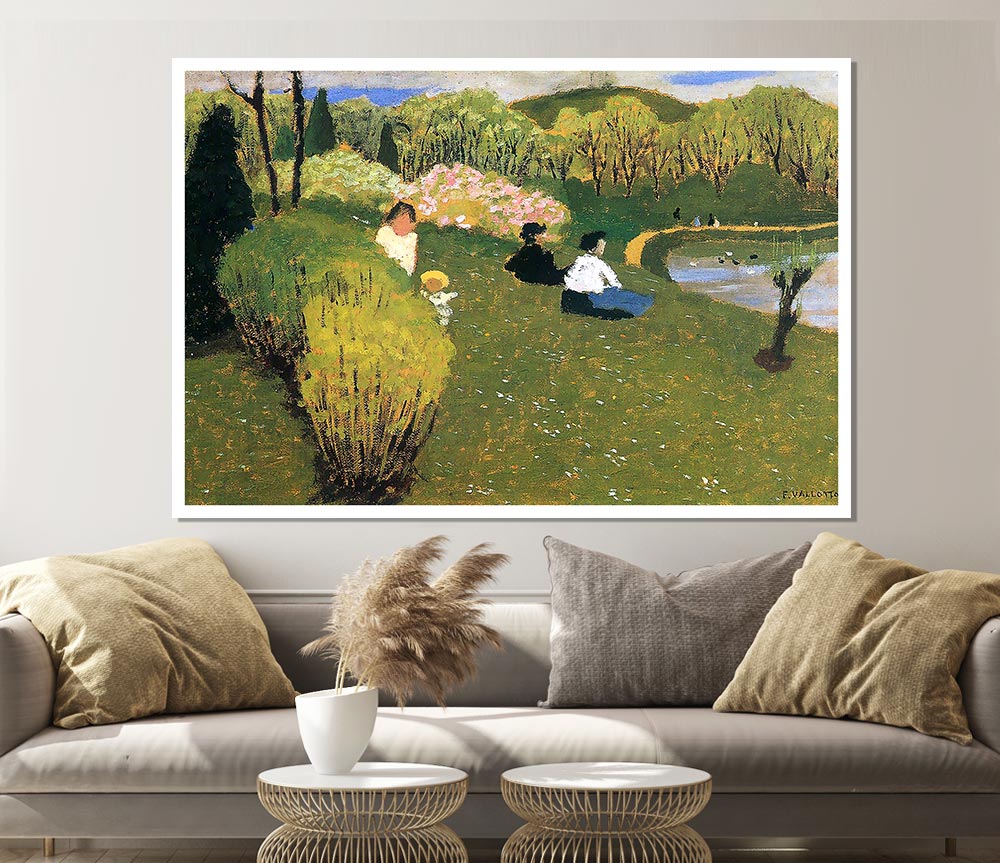 Felix Vallotton Children At A Pond Print Poster Wall Art