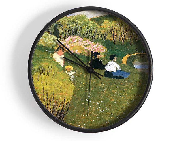 Felix Vallotton Children At A Pond Clock - Wallart-Direct UK