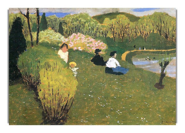 Children At A Pond By Felix Vallotton