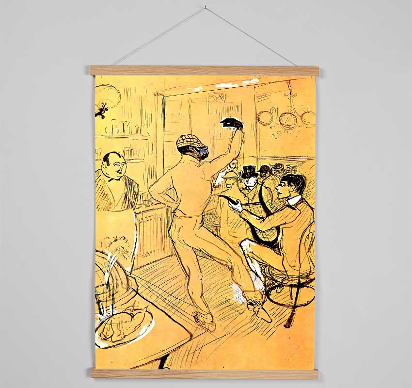 Toulouse Lautrec Chocolat Dance Hanging Poster - Wallart-Direct UK