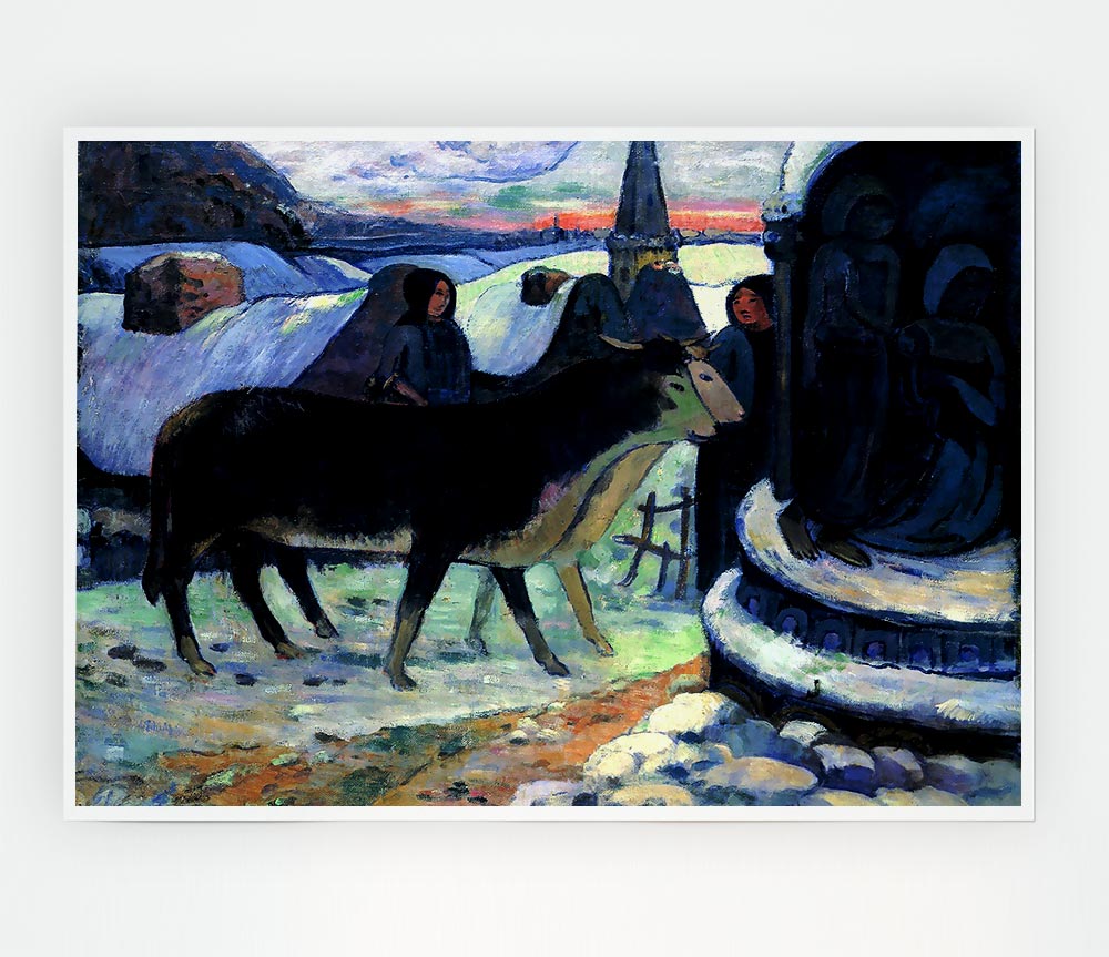 Gauguin Christmas Print Poster Wall Art