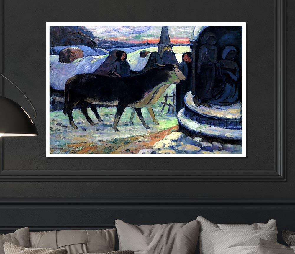 Gauguin Christmas Print Poster Wall Art