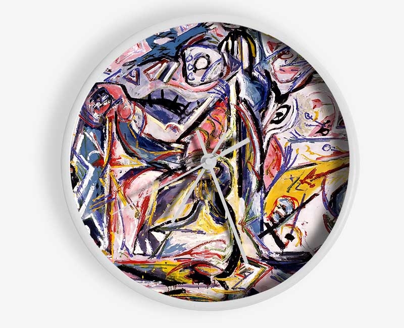 Jackson Pollack Circumcision Clock - Wallart-Direct UK